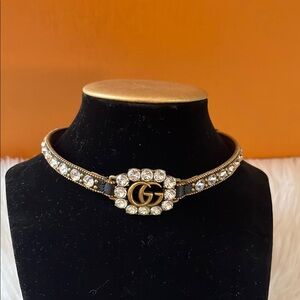 🔥 🔥 Gucci GG rhinestone choker necklace